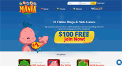 Desktop Screenshot of bingomania.com